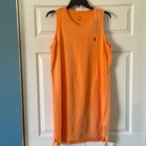 Large Orange Ralph Lauren Dress